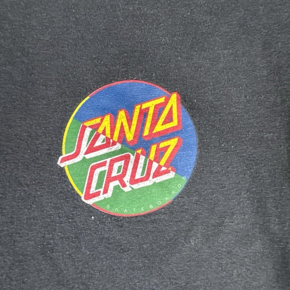 Santa Cruz Nhs Shirt Mens Medium Black Graphic T Shirt Short‎ Sleeve - Picture 2 of 10